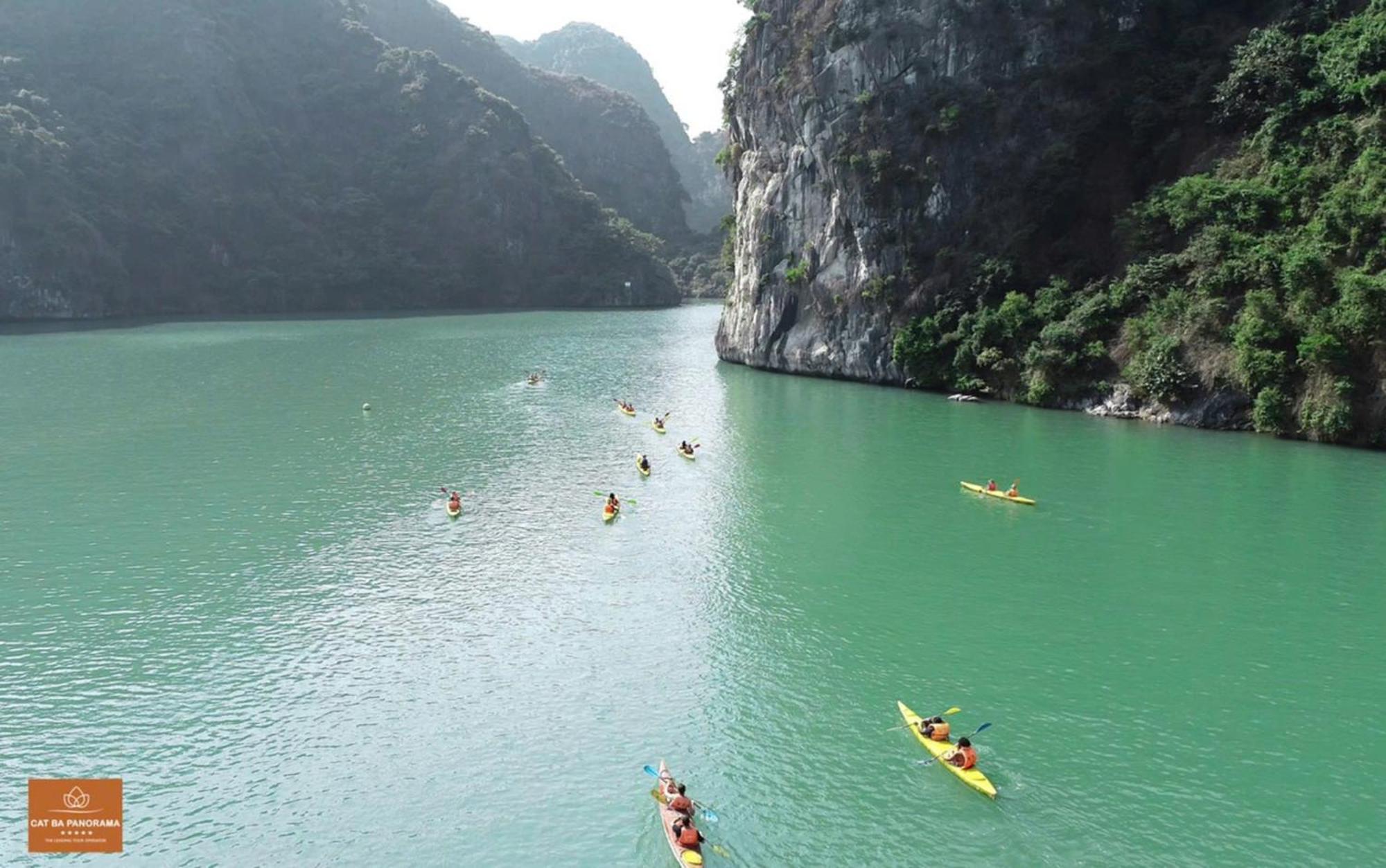Green Mountain Cat Ba Hotel Dong Khe Sau Luaran gambar